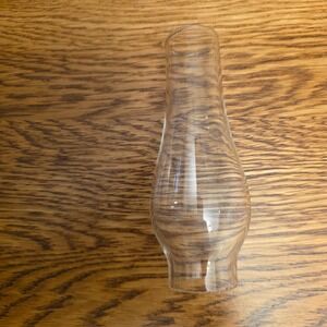 Vintage Clear Glass Oil Lamp Chimney Replacement 4.25 Inch Hurricane Shade